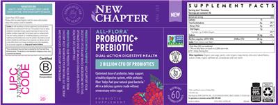 All-Flora Probiotic + Prebiotic Raspberry Flavored label