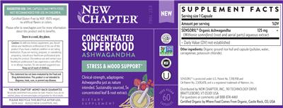 Concentrated Superfood Ashwagandha label