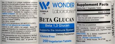 Beta Glucan label