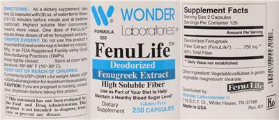 FenuLife label