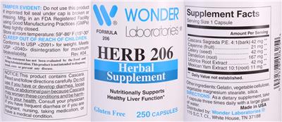Herb 206 label