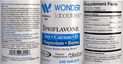 Ipriflavone label