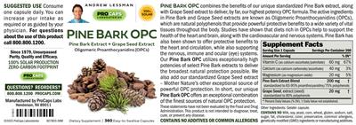 Pine Bark OPC label