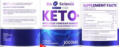 Bio Science Keto 1000 mg label