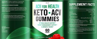 Keto ACV Gummies label