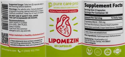 Lipomezin label