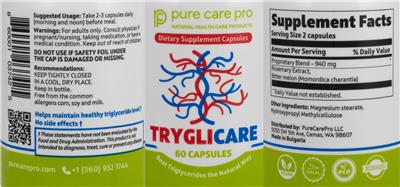 Tryglicare label