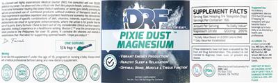 Pixie Dust Magnesium label