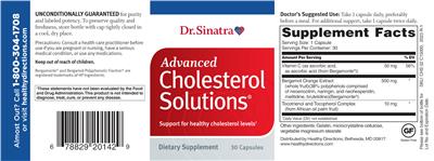 Advanced Cholesterol Solutions label