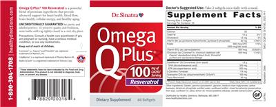 Omega Q Plus Resveratrol label