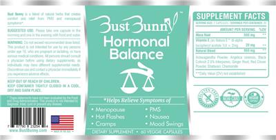 Hormonal Balance label
