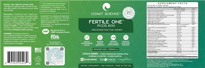 Fertile One PCOS 600 label
