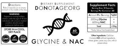 Glycine & NAC label