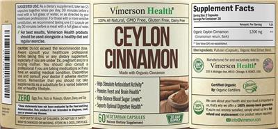 Ceylon Cinnamon label