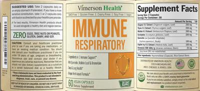 Immune Respiratory label