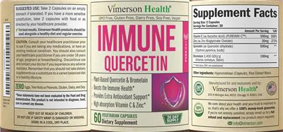 Immune Quercetin label