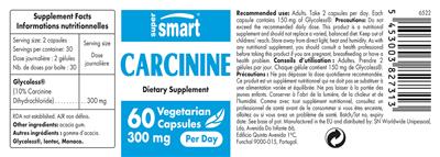 Carcinine 300 mg label