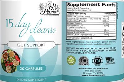 15 Day Cleanse label