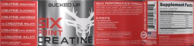 Six Point Creatine label