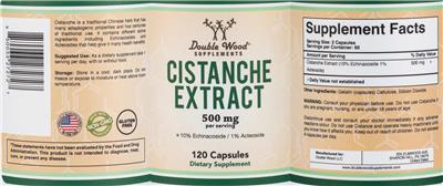 Cistanche Extract 500 mg label