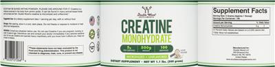 Creatine Monohydrate 5g Unflavored label
