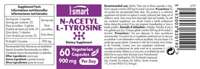 N-Acetyl L-Tyrosine 900 mg label