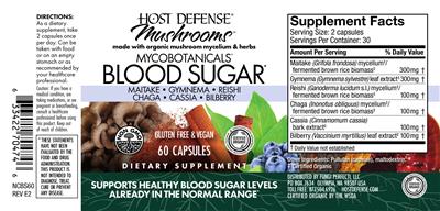 Blood Sugar label