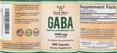 GABA 1000 mg label