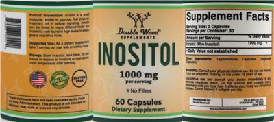 Inositol 1000 mg label