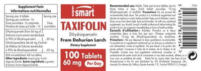 Taxifolin 60 mg label