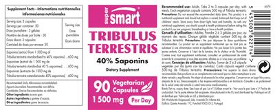 Tribulus Terrestris 1500 mg label