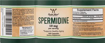 Spermidine 10 mg label