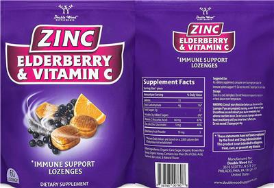 Zinc Elderberry & Vitamin C label