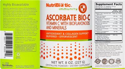 Ascorbate Bio-C with Bioflavonoids and Minerals label