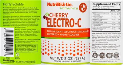 Electro-C Cherry label