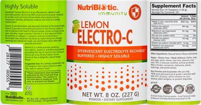 Lemon Electro-C label