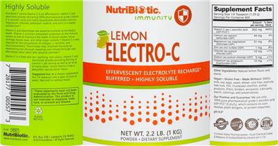 Lemon Electro-C label