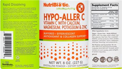 Hypo-Aller C label
