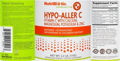 Hypo-Aller C label