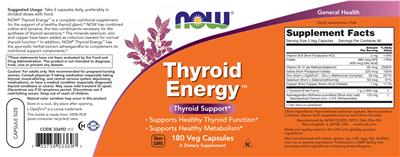 Thyroid Energy label