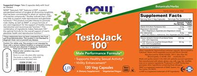 TestoJack 100 label