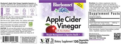 Apple Cider Vinegar label