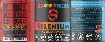 Selenium w/ Coconut Oil label
