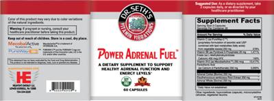 Power Adrenal Fuel label