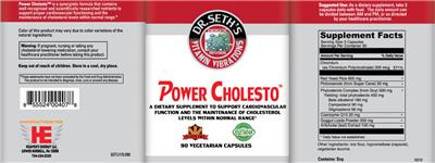 Power Cholesto label