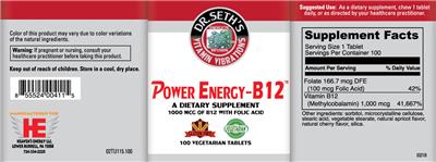 Power Energy-B12 label