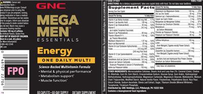 Energy One Daily Multi label