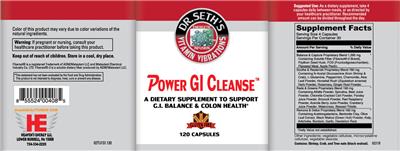 Power GI Cleanse label
