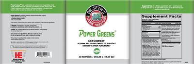 Power Greens label