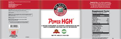 Power HGH label